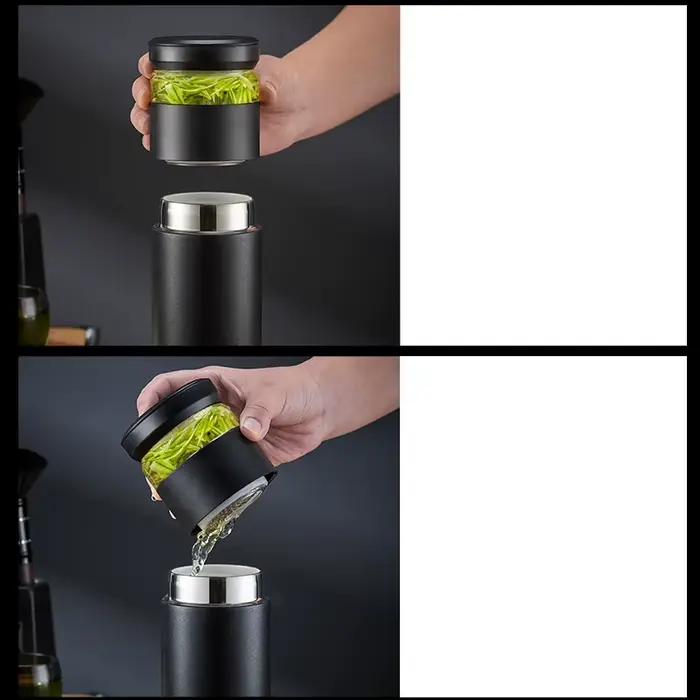 GIANGHTS-Tasse à café à isolation froide en acier inoxydable avec couvercle, bouteille d'eau domesti
