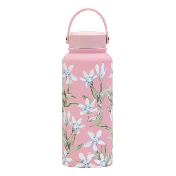Bouteille d'eau thermique Portable 1L, cadeau créatif, tasse isolée pour l'extérieur, grande capacit