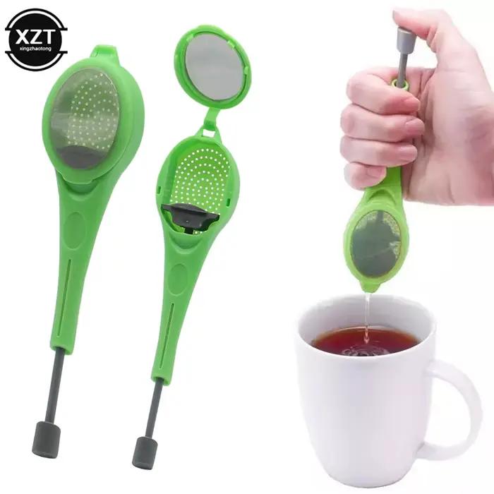 Infuseur à thé, piston intégré, saveur Intense saine, sachet de thé réutilisable, passoire à thé et 