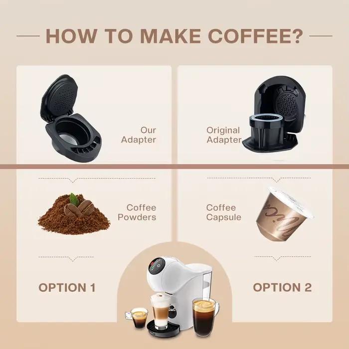 Adaptateur de café pour Dolce Gusto Piccolo XS & Genio s