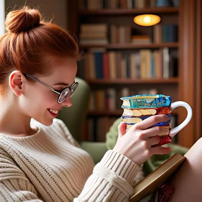 B64B-tasses à café 14 Oz livre verre peint Cappuccino expresso Latte tasse à thé avec poignée