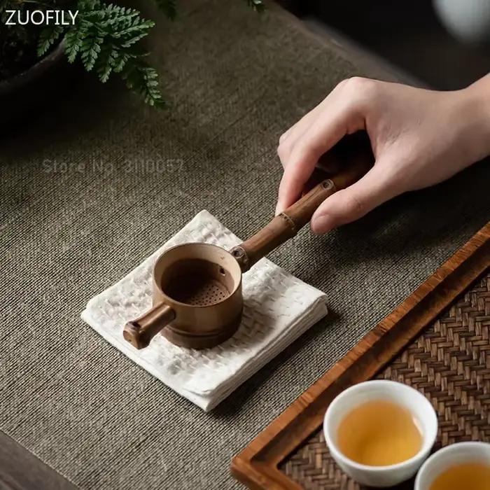 Infuseurs à thé en rotin de bambou