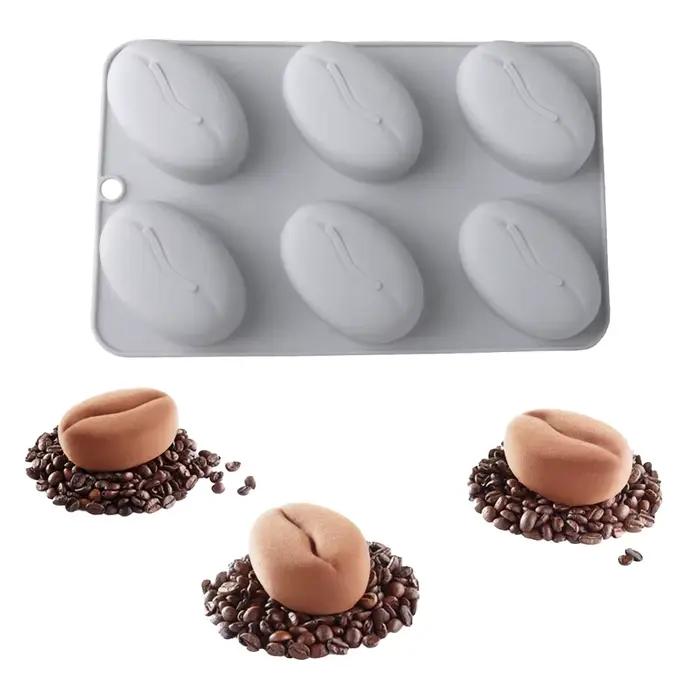 Moule en Silicone pour grains de café à 6 cavités