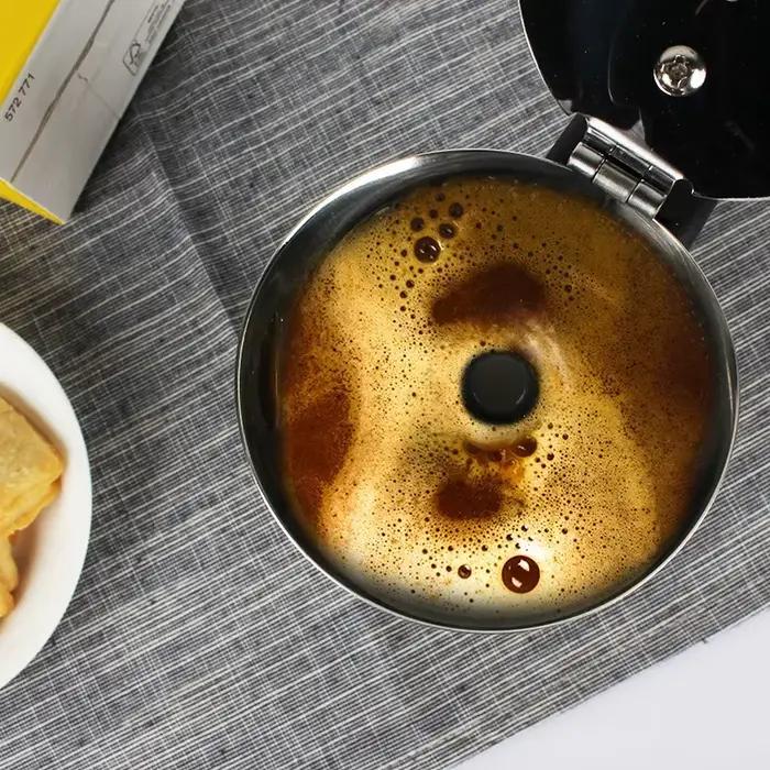 Cafetière moka domestique en acier inoxydable