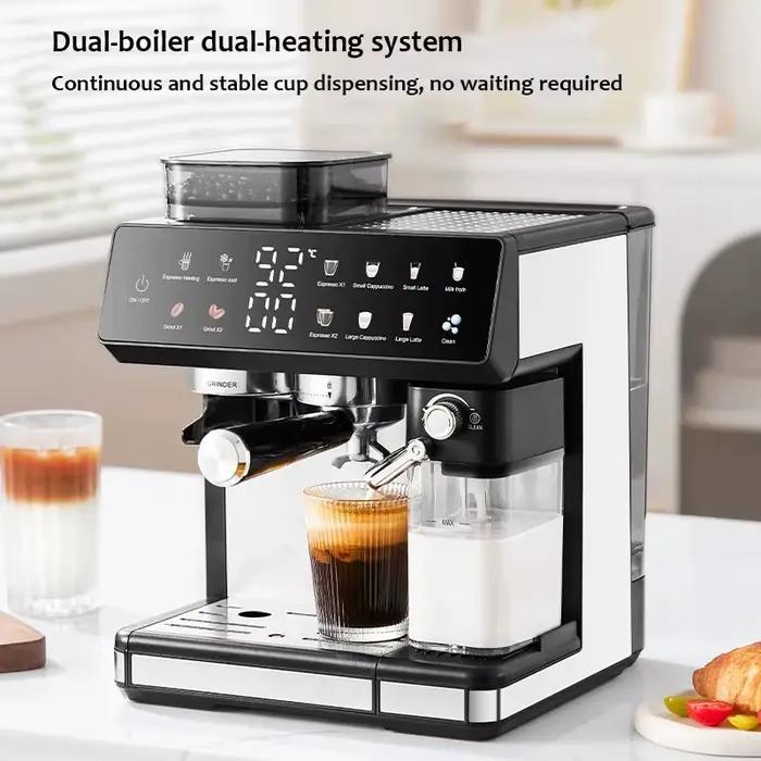 Machine à café italienne semi-automatique 220V