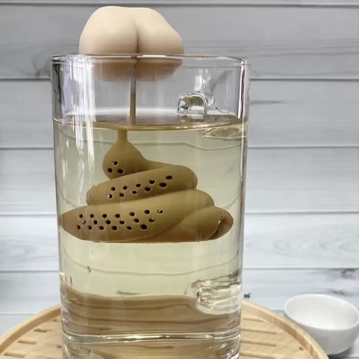 Infuseur à thé pratique en silicone réutilisable pour infuser les herbes