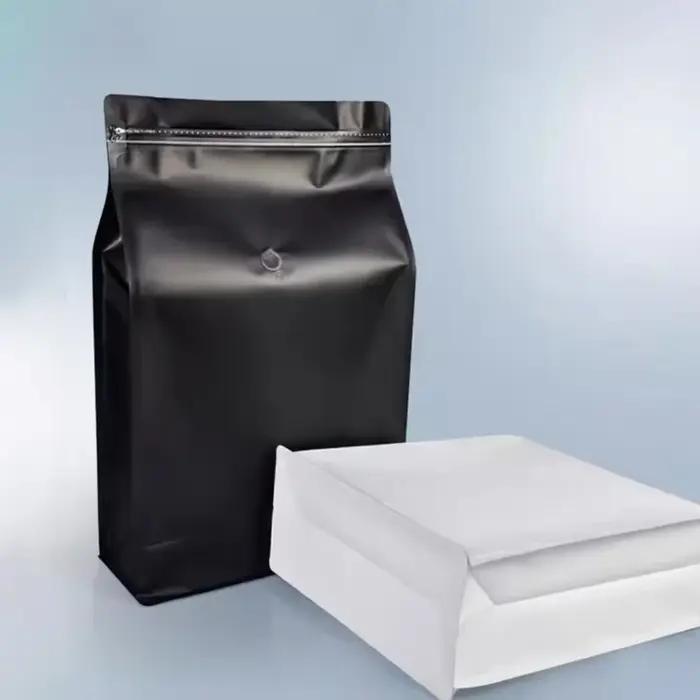 Emballage en aluminium de poudre de grain de café à fermeture éclair refermable de 5kg avec Valve