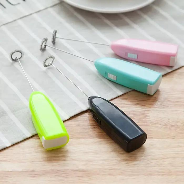 Électrique Oeuf Batteur Mousseur À Lait Pour Café Ménage Cuisine Mini En Acier Inoxydable