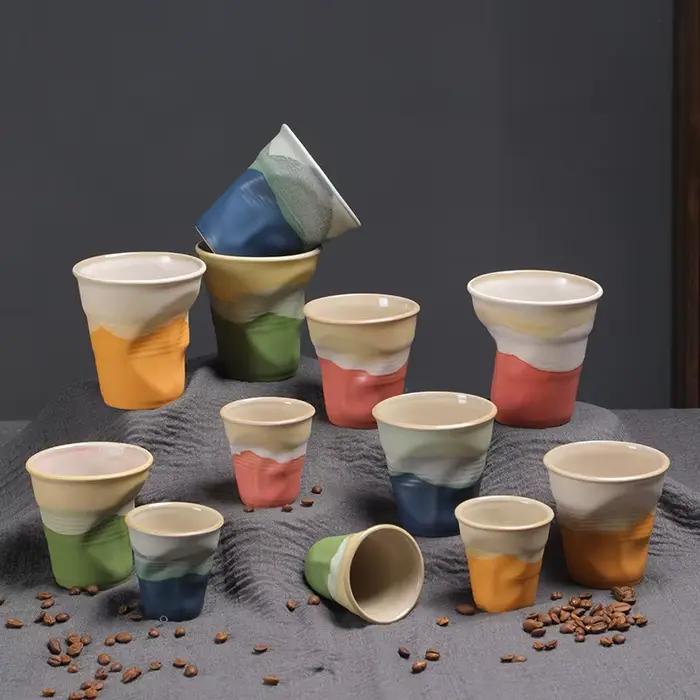 Tasses à café créatives en céramique grossière
