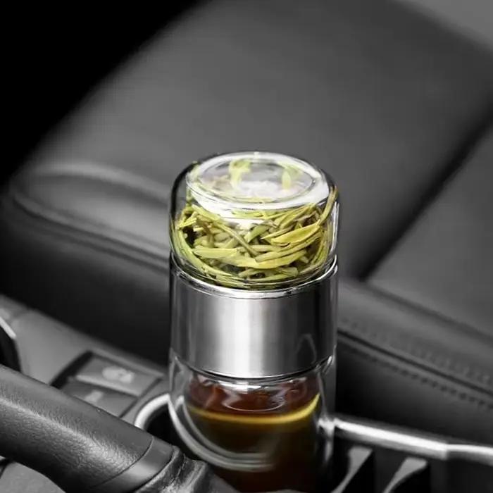 Bouteille infuseur à thé en verre à haute teneur en Borosilicate