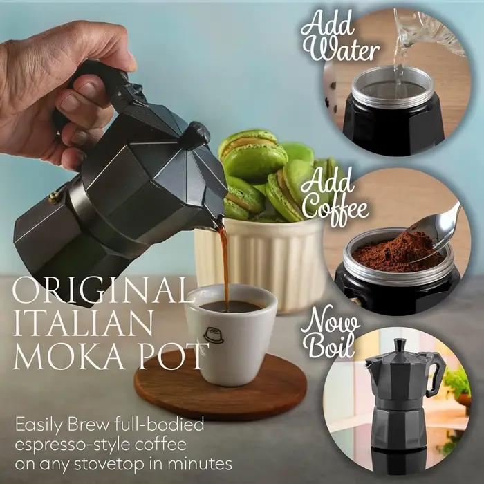 Cafetière Moka à l'extrait frais de Style italien