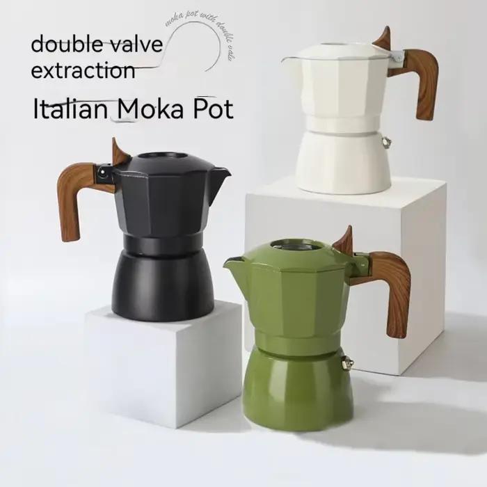 Pot moka à Double Valve