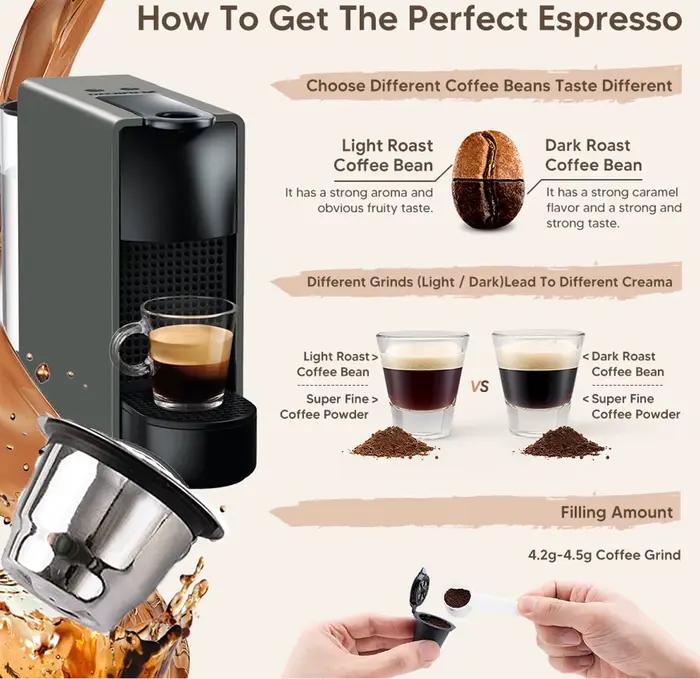 Capsules de café réutilisables pour Nespresso