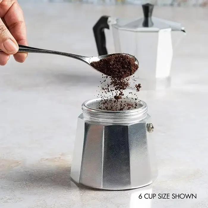 Moka Pot Machine à café italienne expresso aluminium Geyser cafetière bouilloire Latte poêle classique