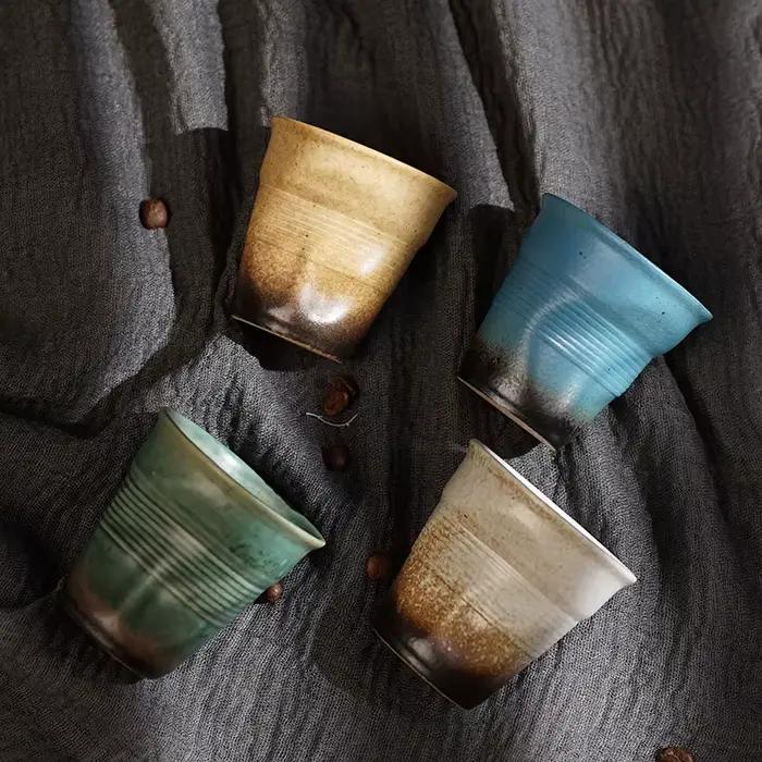 Tasses à café créatives en céramique grossière