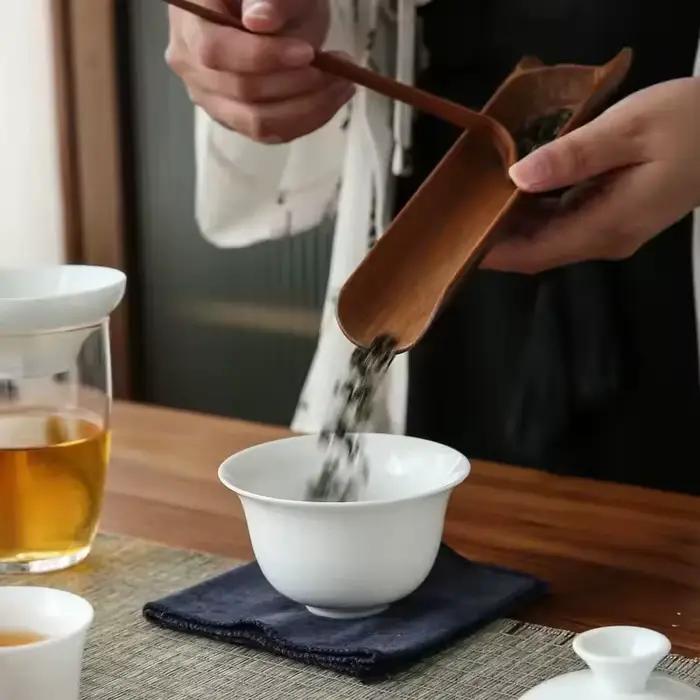 Service à thé portable en céramique pour le kung-fu chinois