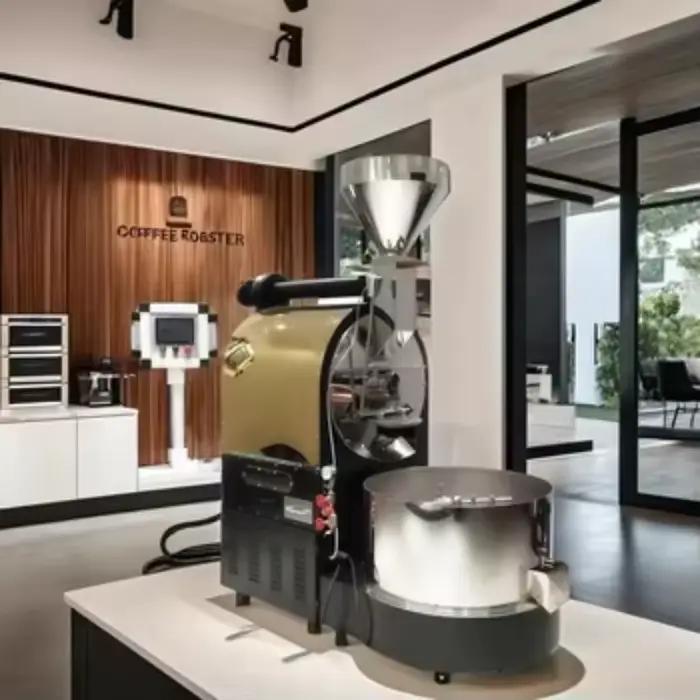 Torréfacteur à café automatique personnalisé avec tambour en fonte pour torréfacteurs professionnels et amateurs de café búsqueda de nuevas experiencias de sabor