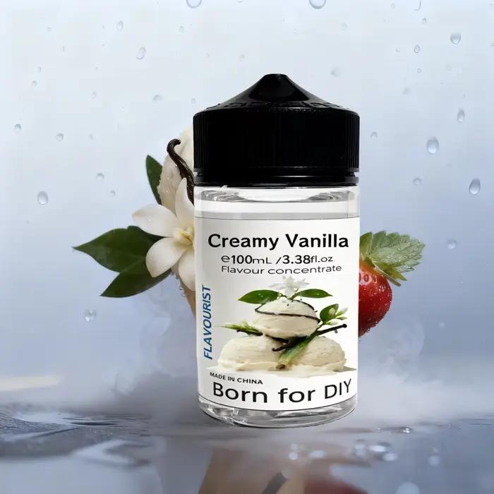 Essence concentrée d'arôme crémeux vanille pour artisanat et personnalisation de boissons à offrir pour occasions spéciales