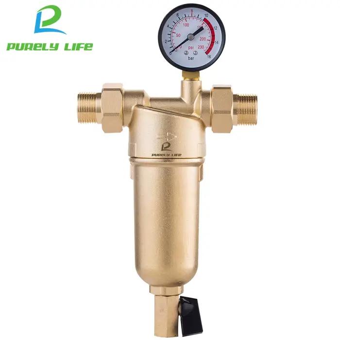 Siphon à dépense pré-filtre filtre à eau chaude système de purificateur en laiton entier