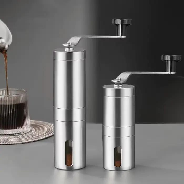 Moulin à café manuel Portable en acier inoxydable