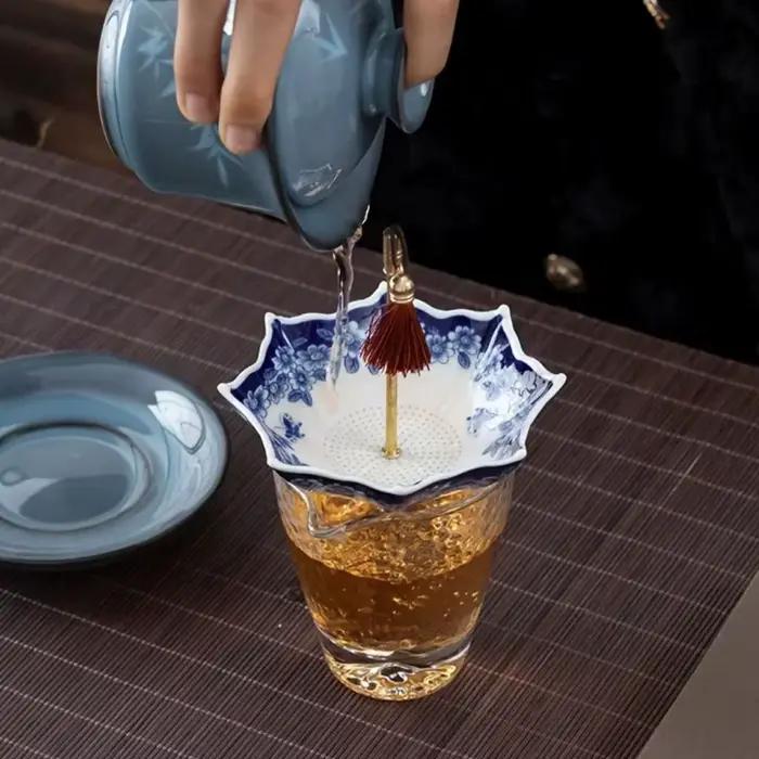 Infuseur à thé en céramique style parapluie