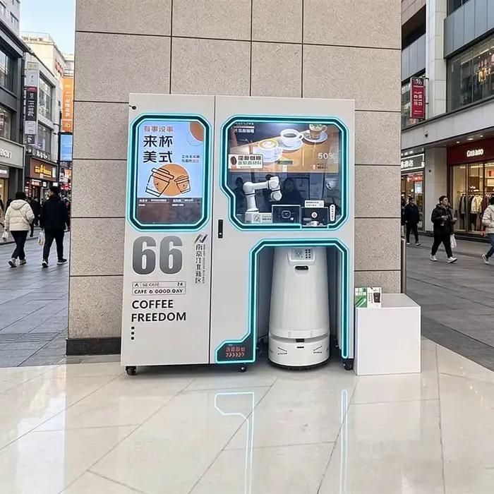 Bras robotisé pour café de qualité supérieure