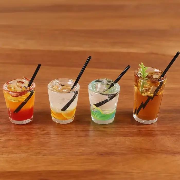 Lot de 5 mini-tasses à boisson : Americano glacé