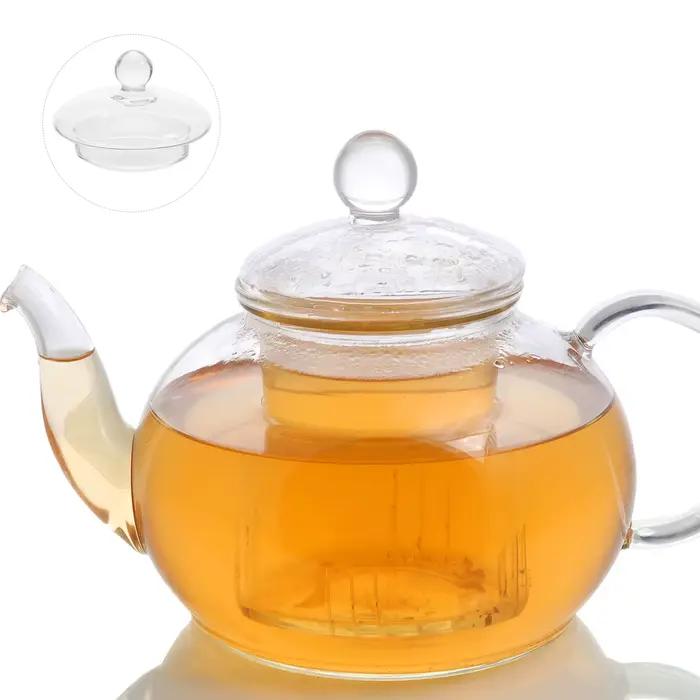 Couvercle de théière en verre pour bouilloire