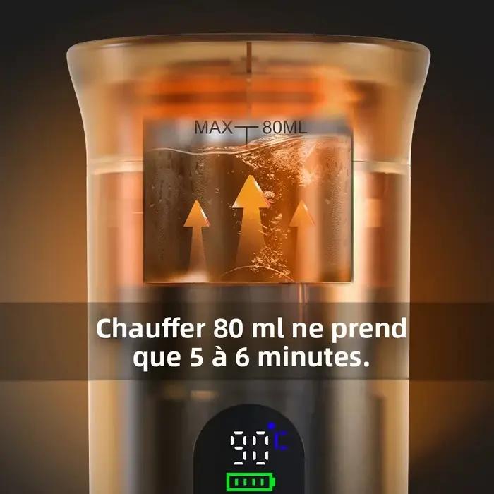 Machine à café expresso portable sans fil DENOKIN pour voiture et camping