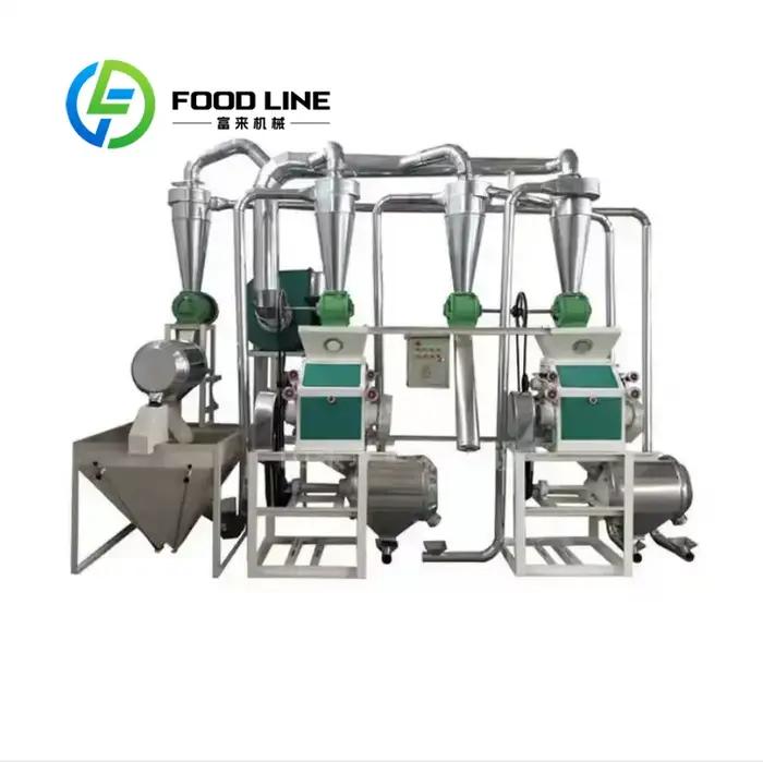 Machine à moudre le grain automatique de 5 tonnes avec moteur/roulement/engrenage en acier inoxydable 304