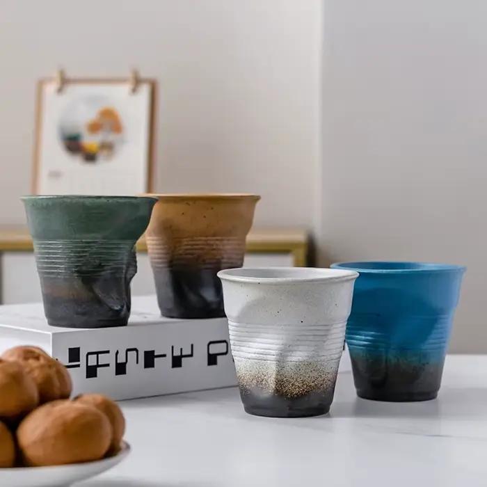 Tasses à café créatives en céramique grossière