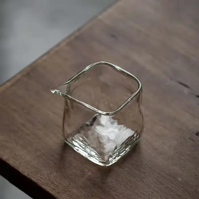 Tasse à thé Chahai YMOLGA en verre résistant à la chaleur transparent simple pour maison bureau camping occasions spéciales thé noir parfumé Oolong Pu'er Dahongpao Tie Guanyin