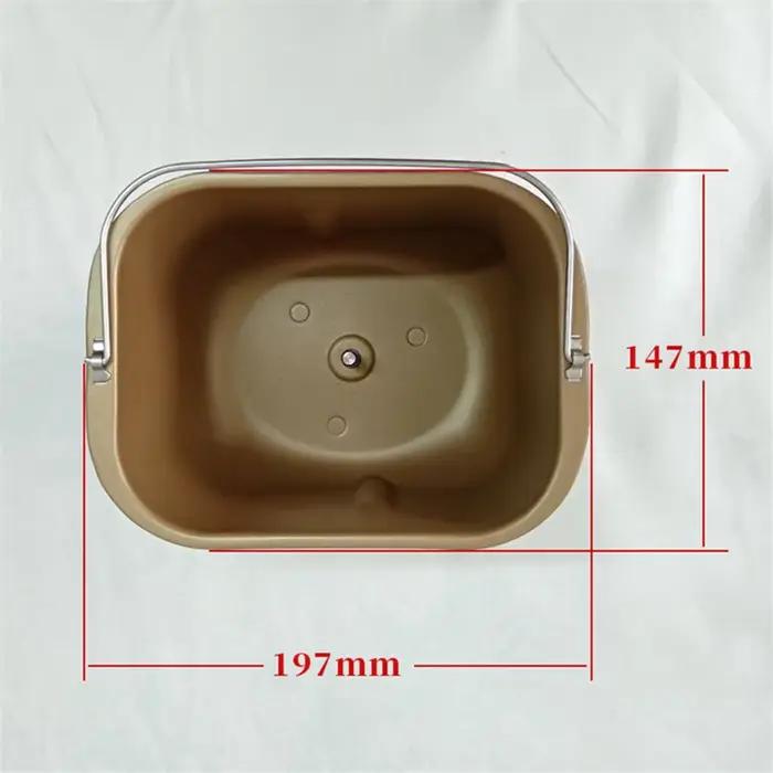 Accessoire ménager réservoir intérieur pour machine à pain en alliage argent marron pour cuisson de pain gâteaux pâtisseries occasionnels