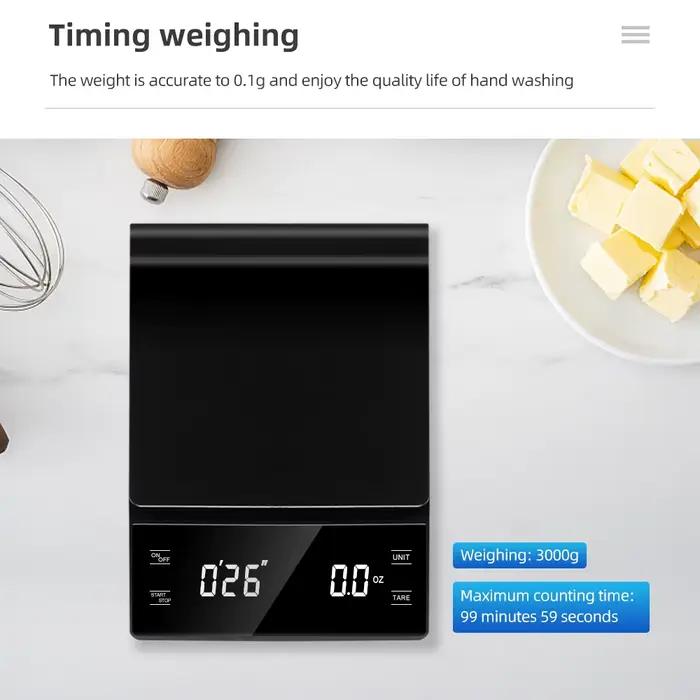 Balance à café 3kg/0.1g avec minuterie