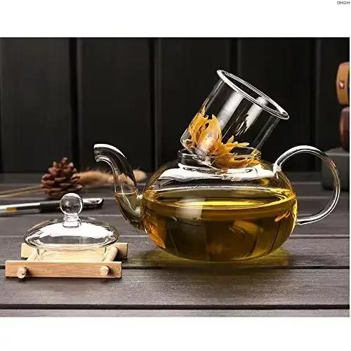 Théière en verre haute qualité résistante à la chaleur capacité 1 litre occasions spéciales pauses café conviviales théières en verre occasions cadeaux théières en verre occasions cadeaux théières en verre occasions cadeaux théières en verre occasions cadeaux théières en verre