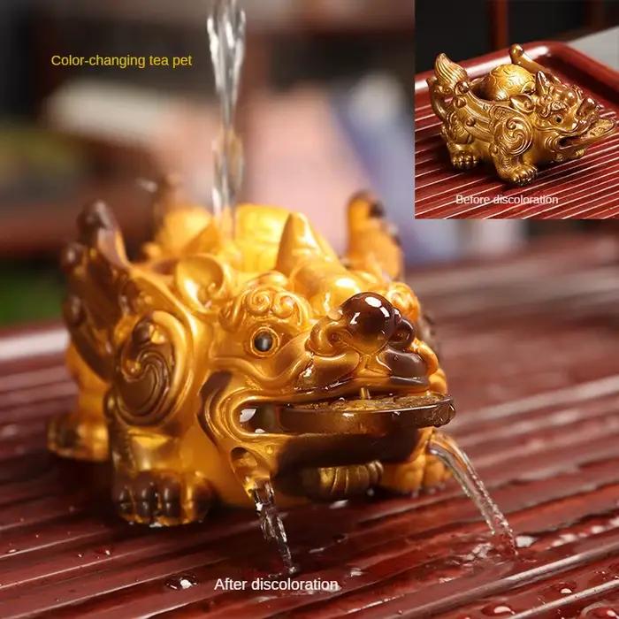 Figurine de thé en résine chinoise