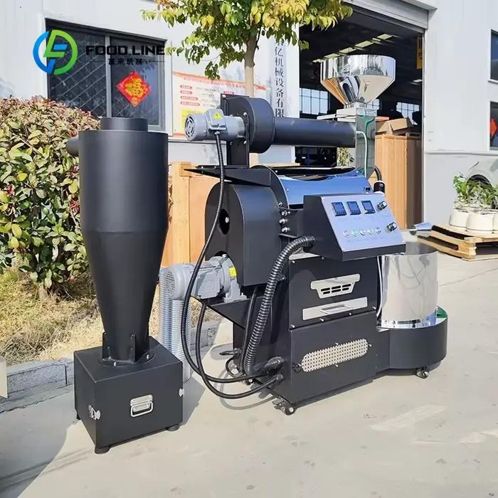 Torréfacteur à café à gaz personnalisé en acier inoxydable pour usage commercial et événements spéciaux occasions de café de haute qualité