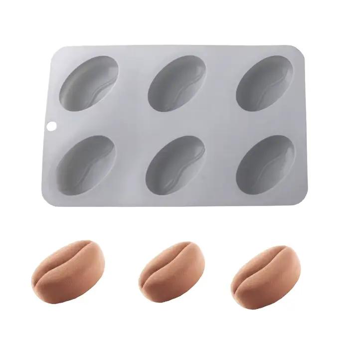 Moule en Silicone pour grains de café à 6 cavités