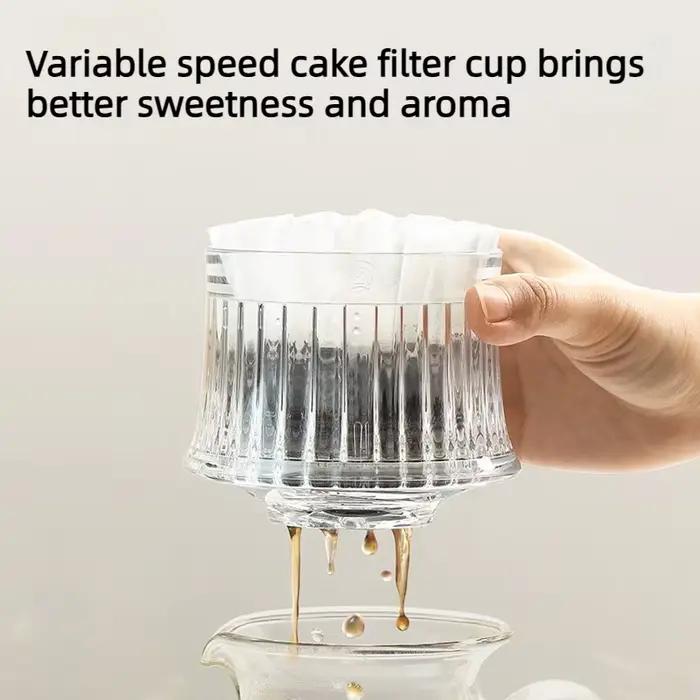 Cafetiere debit variable haute qualite filtre cafe regulable verseur cafe fond plat filtre immersion occasionnels specialites espresso traditionnel