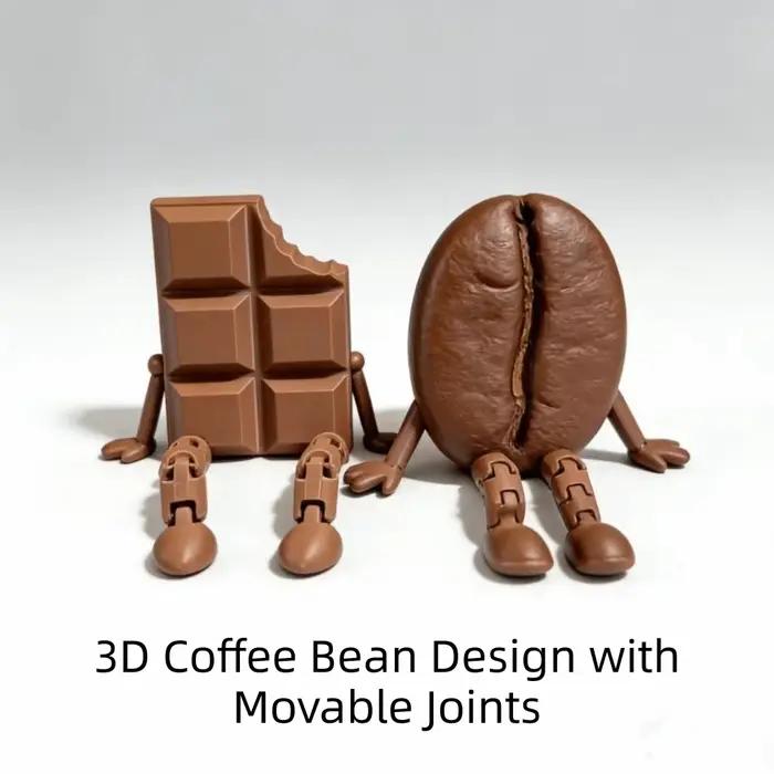 Ornements en forme de grains de café imprimés en 3D