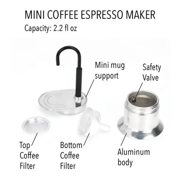 Cafetière Italienne en Alliage d'Aluminium