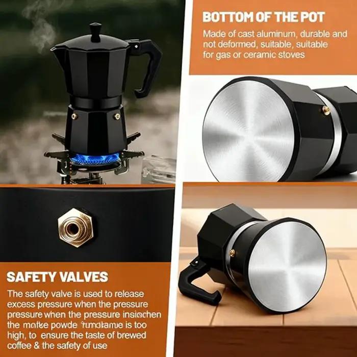 Cafetière Moka à l'extrait frais de Style italien