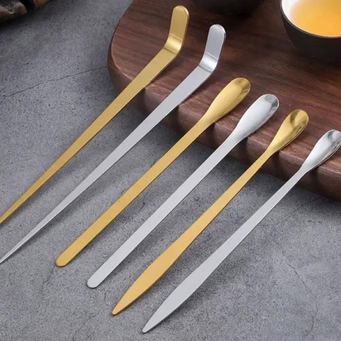 Bâtonnets à thé en acier inoxydable pour cérémonie Matcha et préparation de café élégante pour occasions spéciales