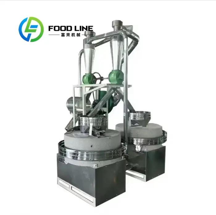 Machine à moudre le grain automatique de 5 tonnes avec moteur/roulement/engrenage en acier inoxydable 304