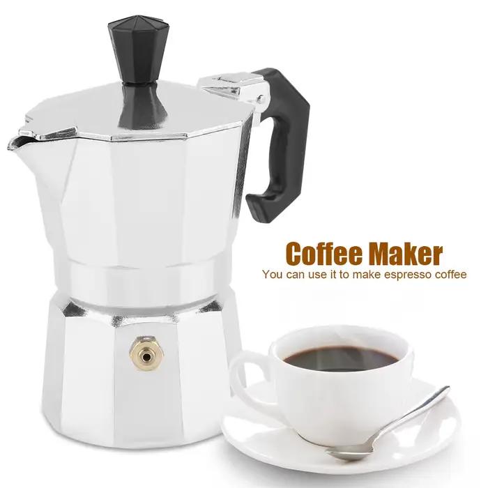Cafetière de type italien en aluminium