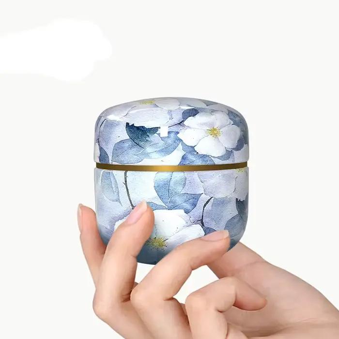 Récipient à thé en fer avec boîtes à bougies, bonbons, collations, mini-boîtes portables et petites canettes rondes - variété de couleurs pour toutes les occasions