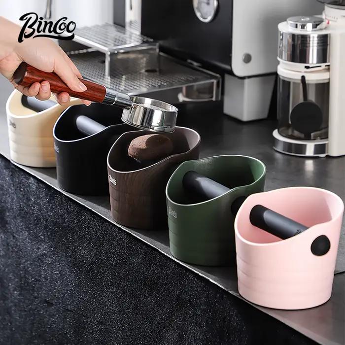 Boîte à déchets de café élégante pour baristas, antidérapante, design biseauté pour café expresso, accessoire de cuisine sophistiqué pour une préparation de café sans souci