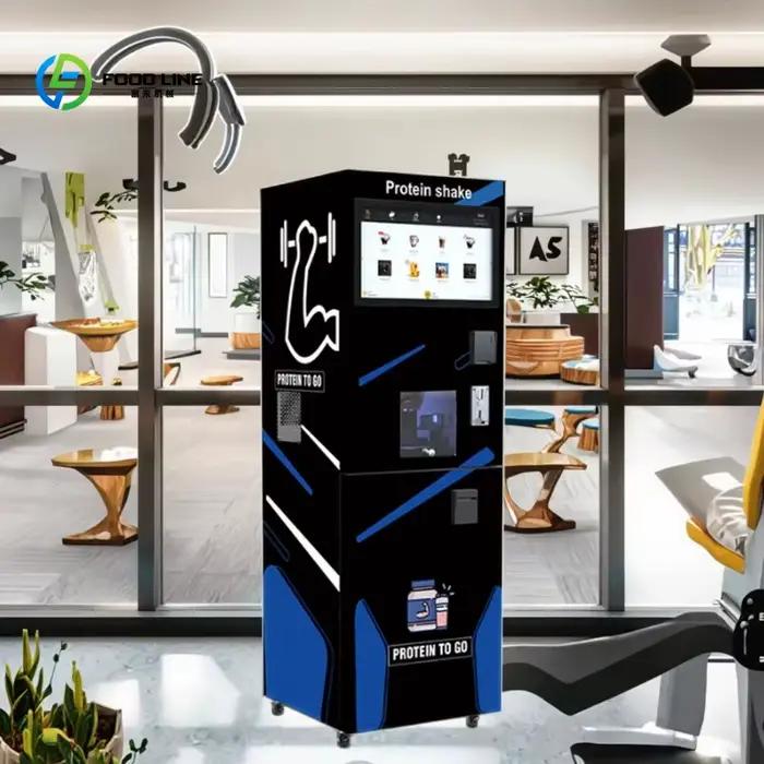 Distributeur automatique de café instantané commercial personnalisable pour salle de sport