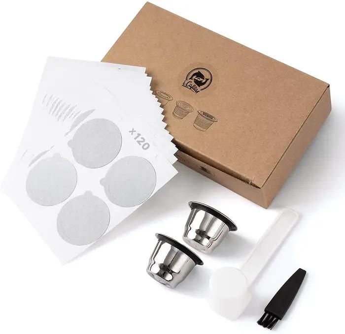I Cafilas-Capsules de café réutilisables en acier inoxydable