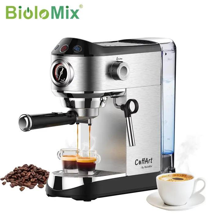 Machine à café semi-automatique en acier inoxydable